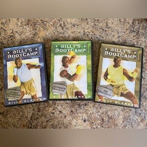 Billy Blanks Boot Camp 3 DVDs Basic Training , Ultimate and Abs TaeBo